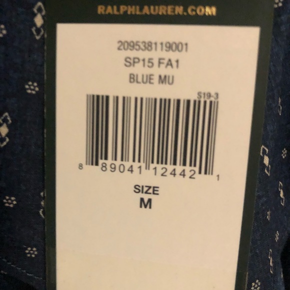 LRL Ralph Lauren Ruffle Front Blouse - Picture 2 of 2